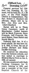 Obituary for Clifford Leo Downing
